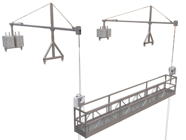 Plateforme suspendue d'actionnement motorisé Plateforme suspendue d'actionnement motorisé